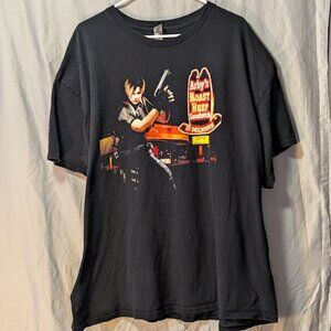 Leon S. Kennedy x Arby's (Black 3XL T-Shirt) Mamono World